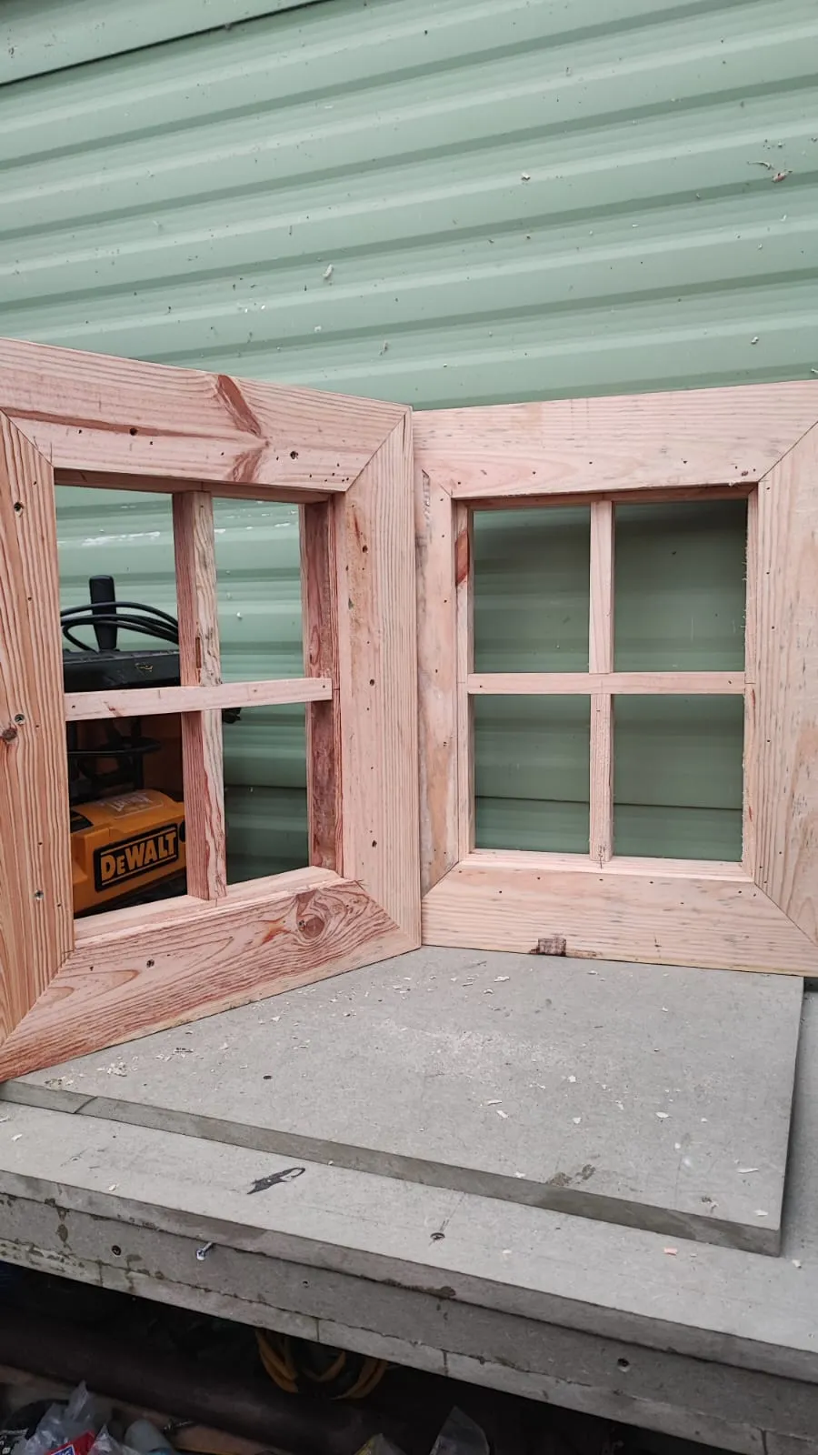 Custom hardwood timber window frames fitted in an older stone property on the Cooley Peninsula, Co. Louth